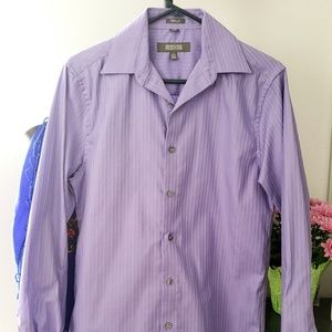 🧥🦄Kenneth Cole Lavender men's button shirt🦄🦄